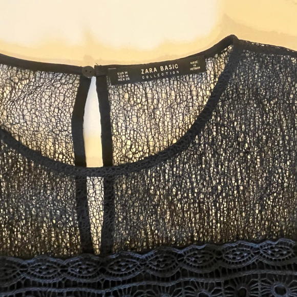 ZARA Pleated Baby Doll Top | Medium - Picture 8 of 9